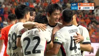 连追两球，玉昆主场2-2逼平海港 18岁布尼亚明替补传射建功